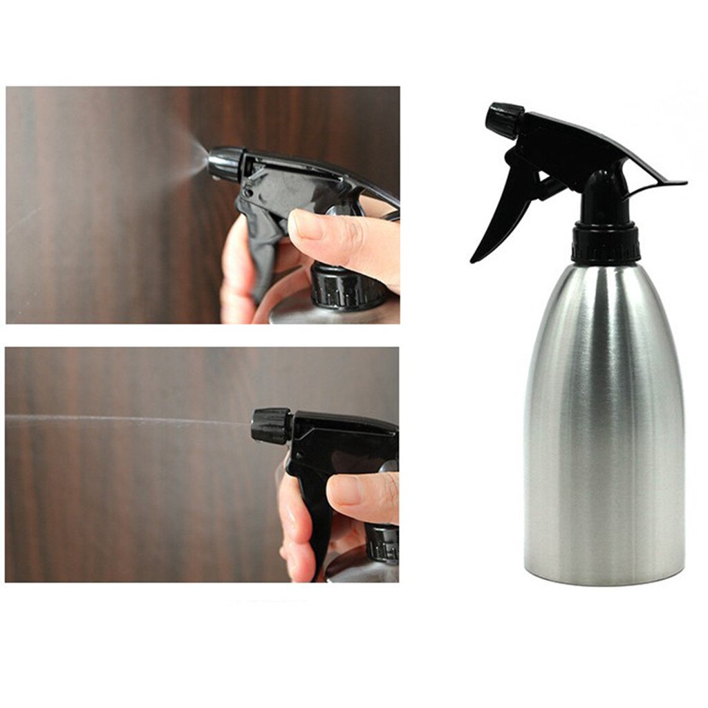 500Ml Rvs Olie Spray Fles Keuken Olijfolie Sproeier Voor Bbq Koken Containers Voor Kruiden Zout Shaker Opslag doos