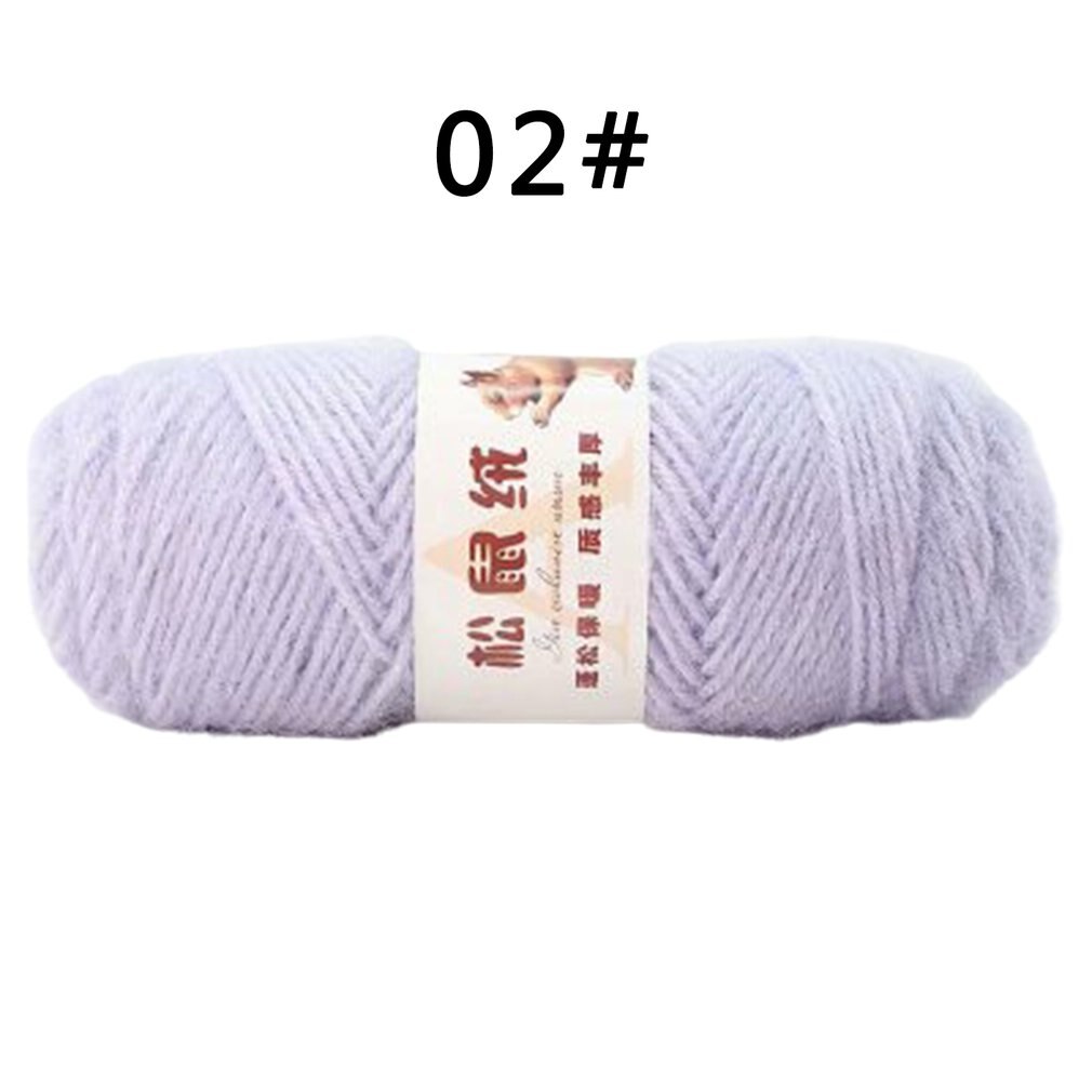 Squirrel Wool Mohair Australian Wool Hand Woven Scarf Hat Coat Baby Yarn Knitting Yarn For Knitting Wool Yarn: 02