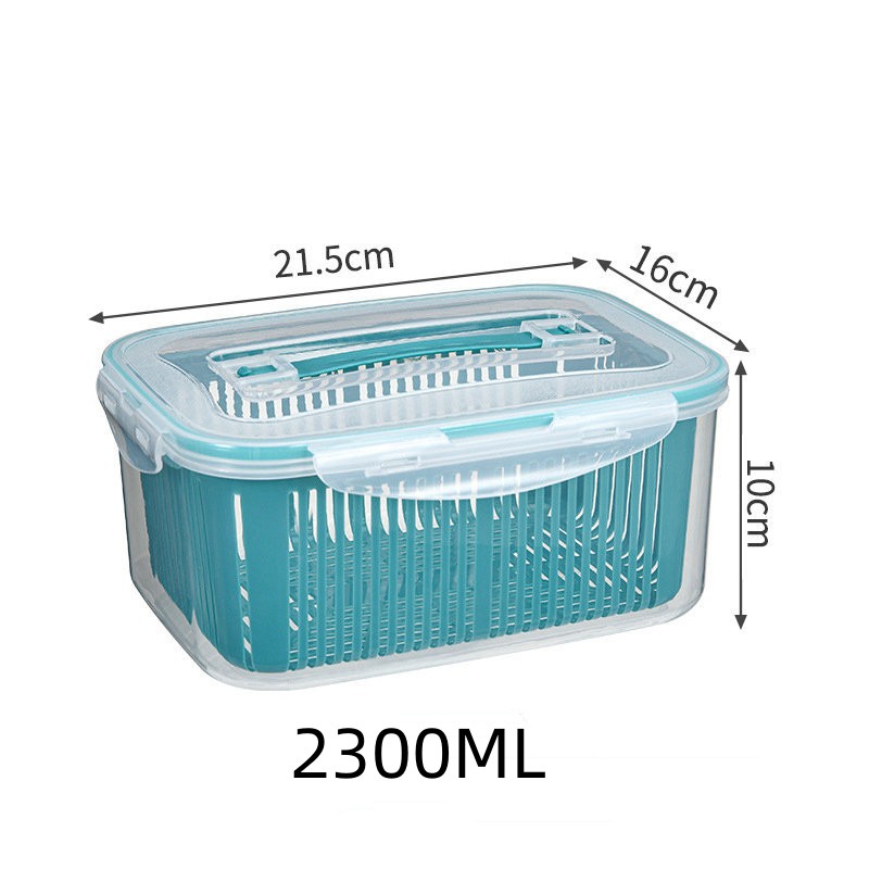 Pudełko robić lodówki zamrażarka lodówka Organizer świeże pojemniki na robić przechowywania owoców warzywne kosz spustowy Organizer robić kuchni spiżarni: Czerwony