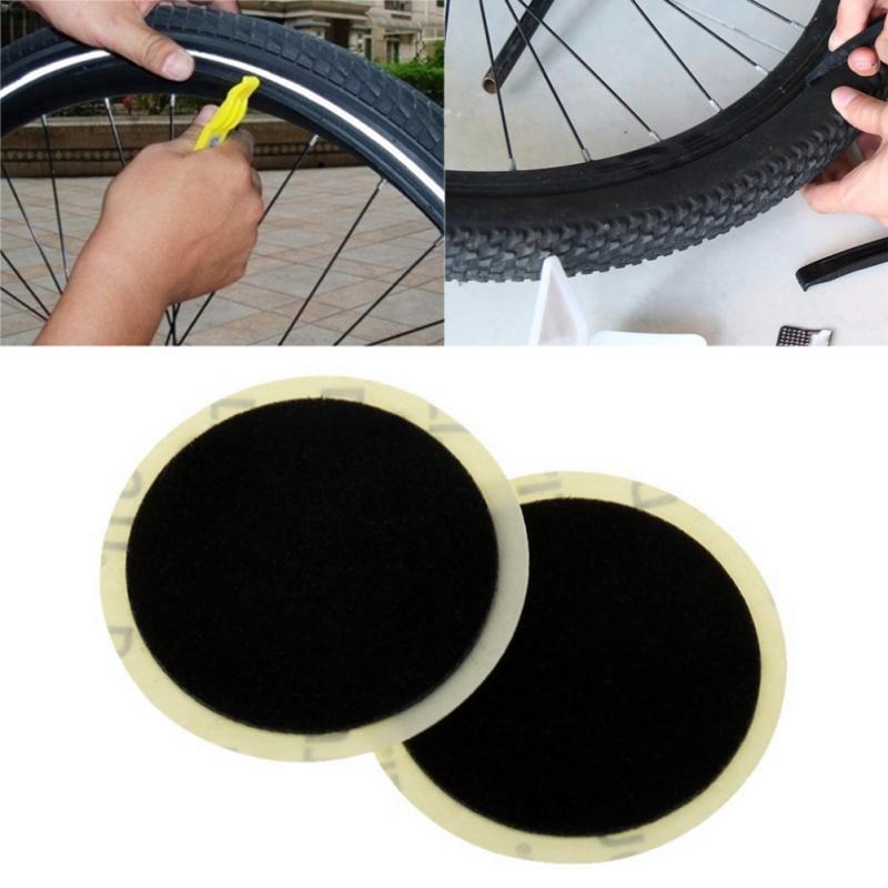 1/5/10 Pcs Mtb Band Patch Punctie Snelle Reparatie Tool 25Mm Zwarte Fiets Binnenband Patches Zonder lijm Fiets Reparatie Tools