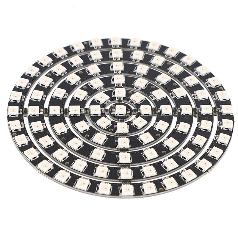 -WS2812 SK6812 Radius 110mm LED Ring 5050 DC5V DIY LED Ring Built-In RGB Addressable LED Ring 93 Bits LEDs