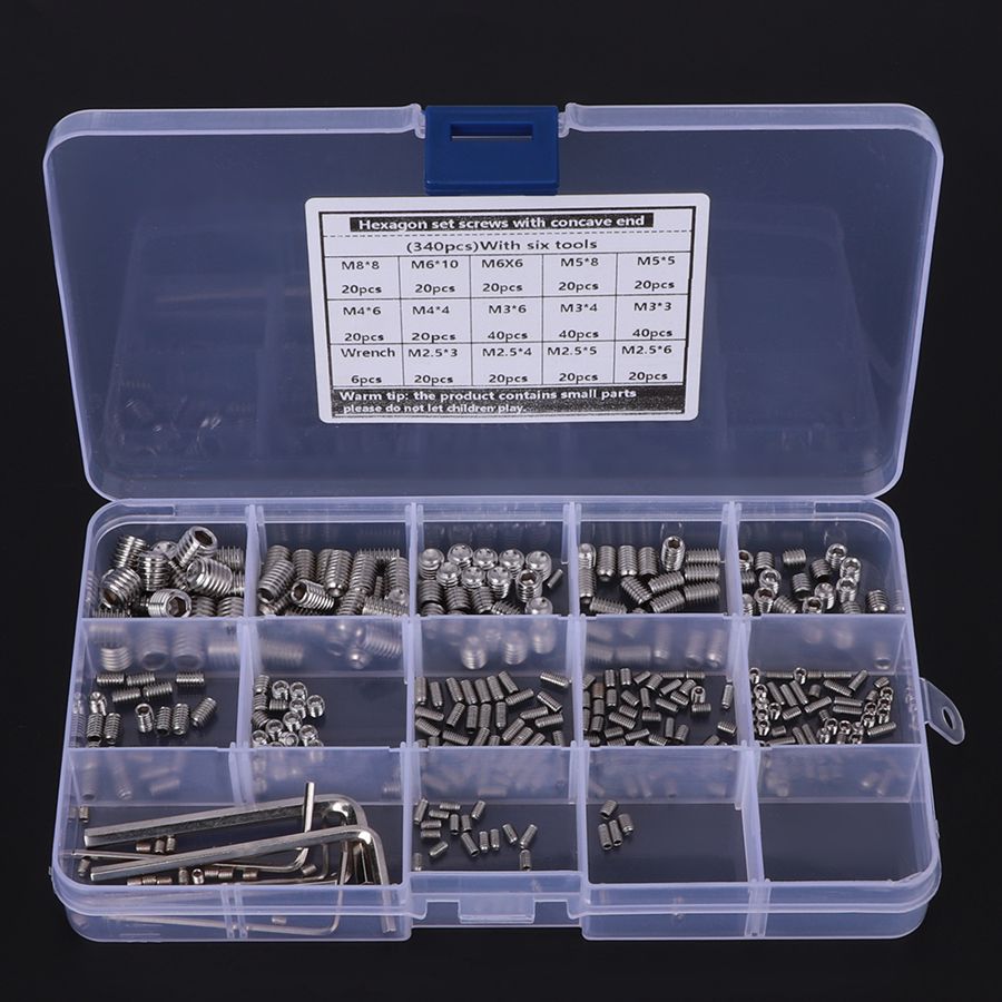 stainless wire sleeve insert stainless steel insert for hardware repair tools 340Pcs Set Screw 304 Stainless Steel End
