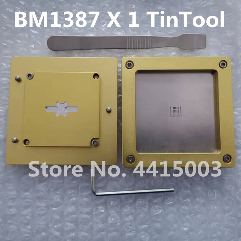 Plantilla oficial para Antminer S9 S11 S15 S17 S19 serie hashboard chip ASIC BM1387 BM1397 BM1485 herramienta de estaño para plantas: 1387x1 TinTool