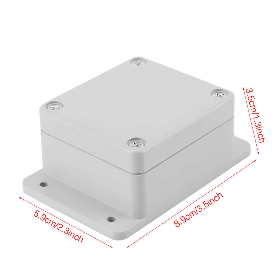 Waterproof IP65 ABS Electrical Project Box Enclosure Instrument Case Electrical Project Box ABS Outdoor Junction Box Housing: A