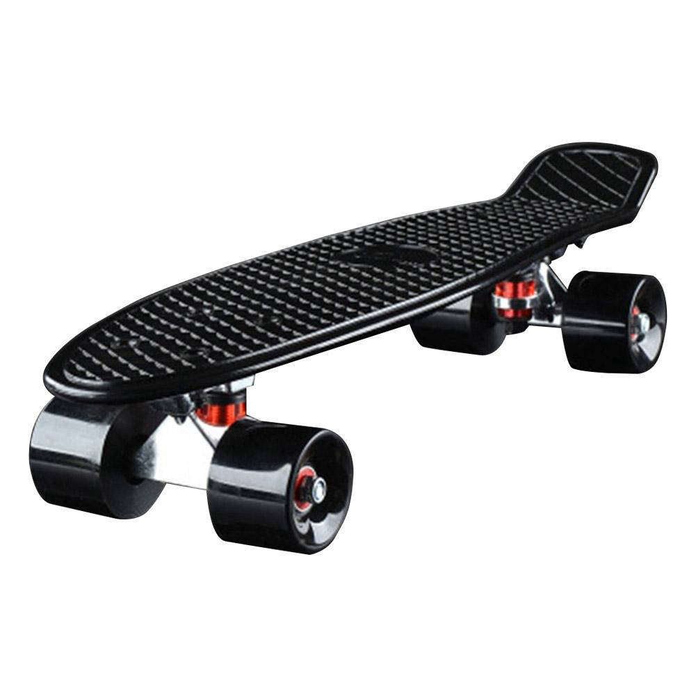 Bambini Professionale di Skateboard Completo Non-Slip Deck Quattro ruote Facile di Skateboard Per Lo Sport All'aperto Per Bambini Adulti di Buona Qualità: Black