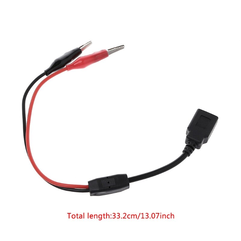 Koperen Alligator Clips Met Draad Vrouwelijke Usb Connector Meetsnoeren Krokodil Klem W-Winkel Oct31_A