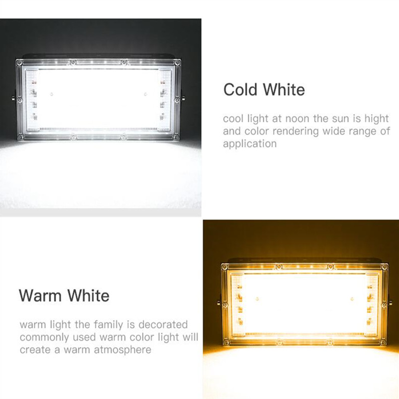 Led Spot Light 220V High Power 50W Spotlight Waterproof Led Spotlights for Garage Factory Warehouse Outdoor Lighting focos led