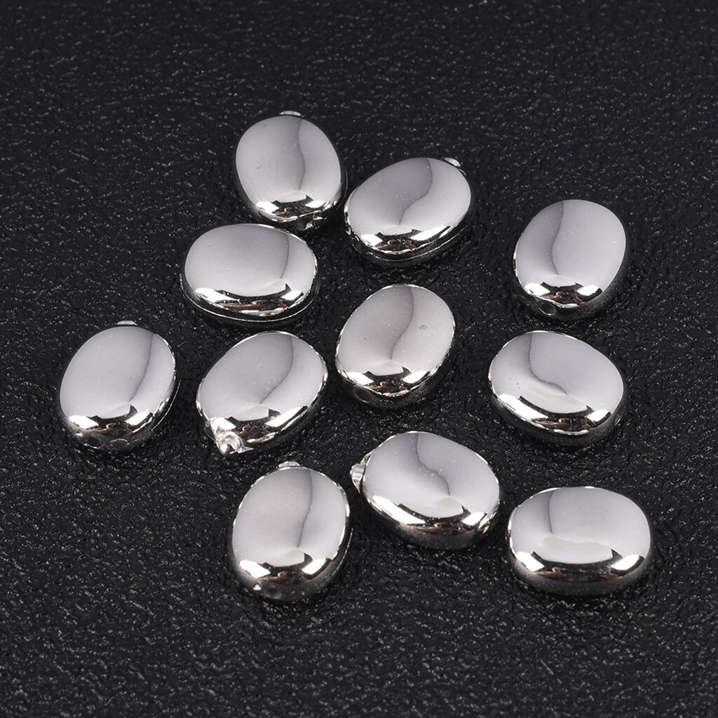 50-100Pcs/Lot 6-10mm Oval CCB Plastic Bead Spacers Diy Loose Charms Beads For Jewelry Making Supplies