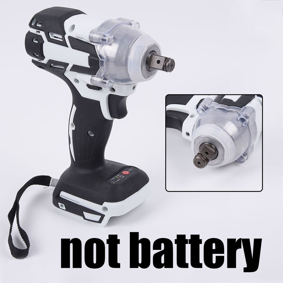 1280W Brushless Electric Hammer Cordless Drill 19800mAH 240-520NM Adjustable Brushless Wrench / Adapter+mandrel