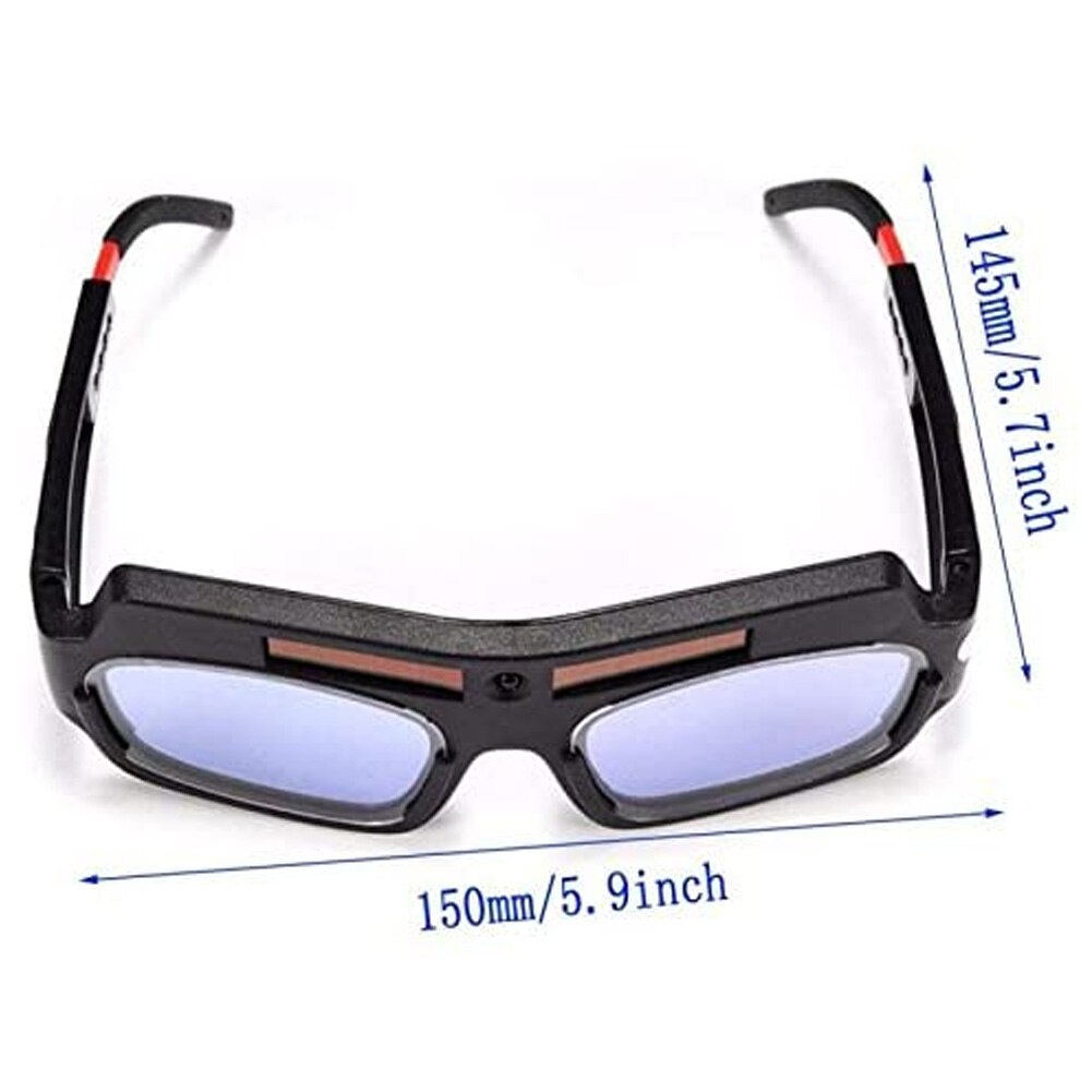 Gafas de soldadura con oscurecimiento Solar automático, gafas protectoras de seguridad para soldar con oscurecimiento automático, color negro, antideslumbrantes, 1 ud.