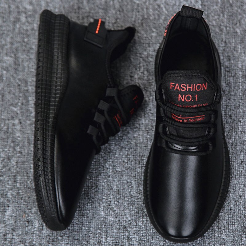 Lenkkarit miesten vapaa-ajan kengät miesten kevyet hengittävät mustat miesten kengät tenis masculino zapatos hombre nanx 208: 3 / 39