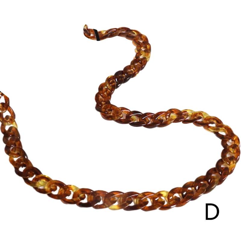 Vintage leopard anti-halk akryl solglasögon kedja dam herr glasögon kedjor läsglasögon kedja glasögon korthållare lanyard