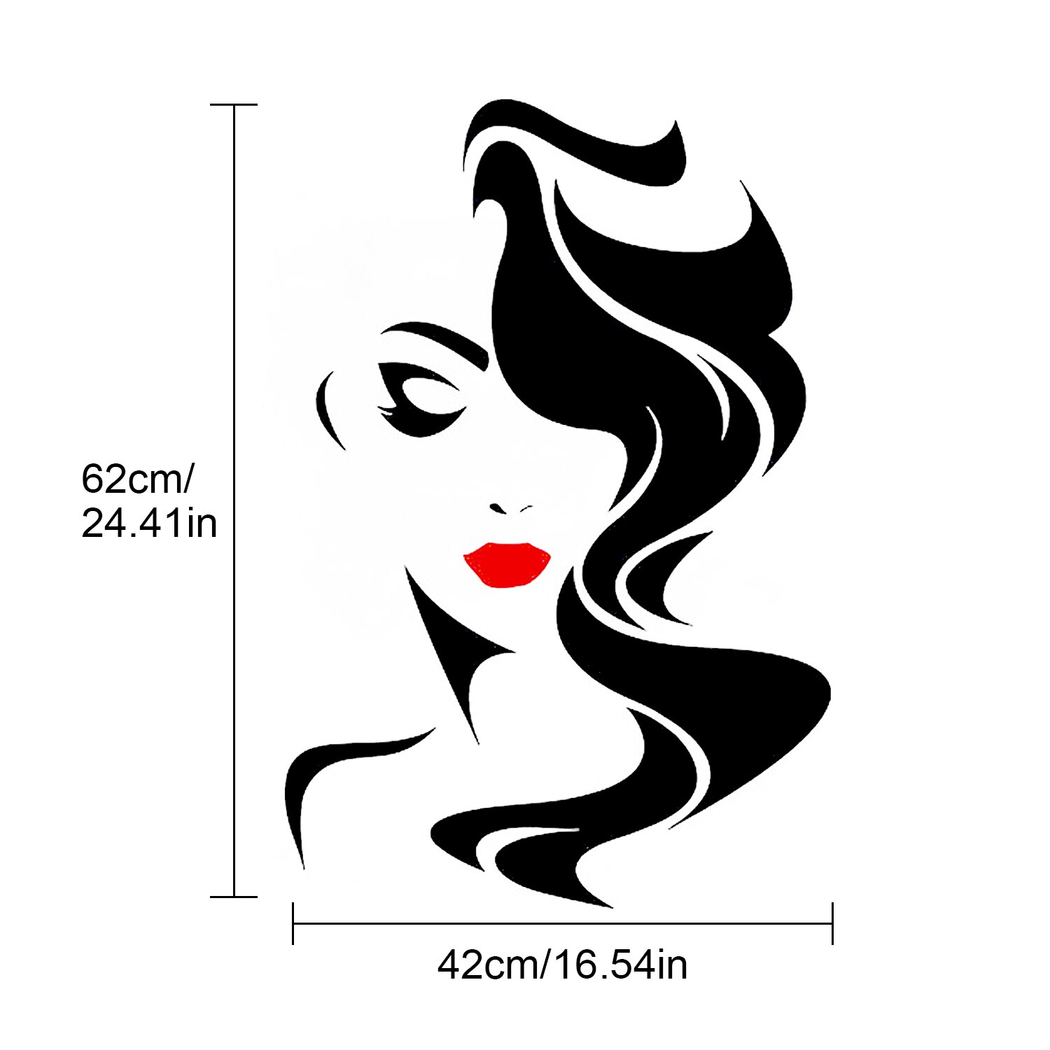 Personalized hair salon shop window sticker