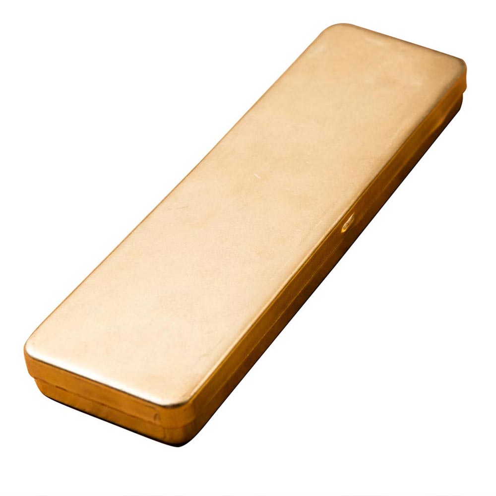 Vintage Messing Handgemaakte Pen Etui Houder Briefpapier Opbergdoos Briefpapier Container Creatieve School Kantoorbenodigdheden