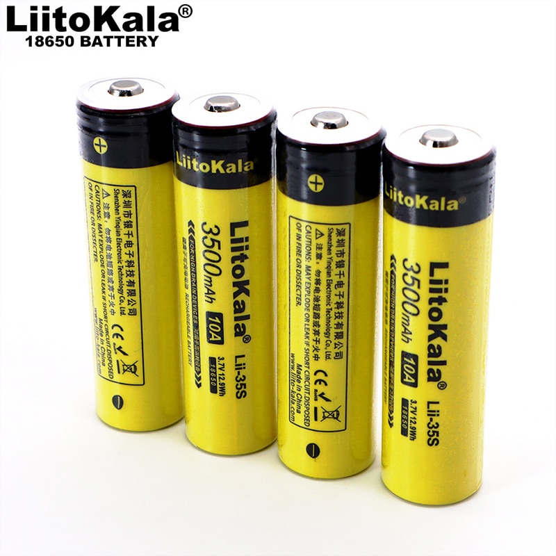 Liitokala Lii-35S 18650 Batterij 3.7V 3500Mah Oplaadbare Lithium Batterij Voor Led Zaklamp + Diy Wees