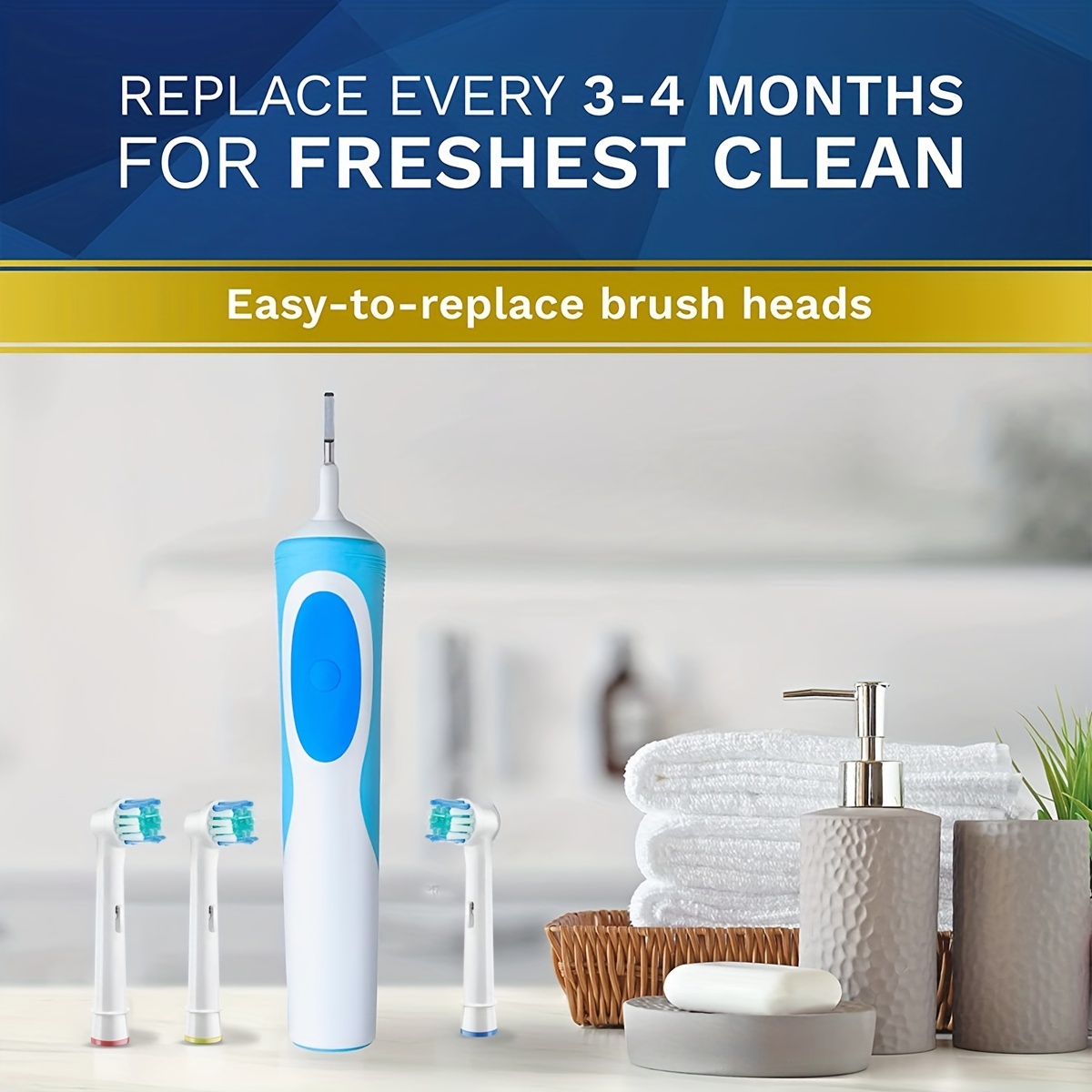 16pcs Oral B Electric Toothbrush Replacement Heads - Superior Clean and Comfortable Brushing Experience