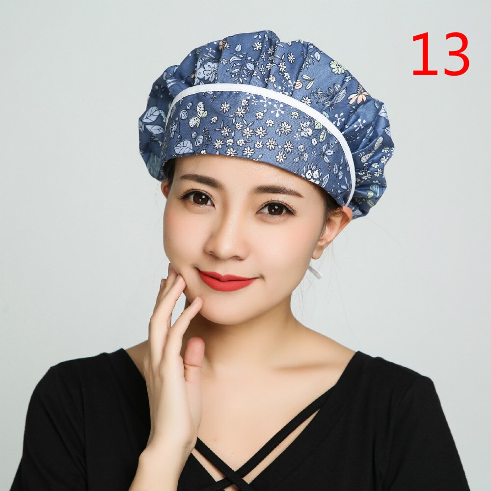 Chapeau de Chef pour hommes et femmes, uniforme de Chef cuisinier, de boulanger, de café, de Restaurant, d'hôtel, de boulangerie, chapeaux de travail, casquettes anti-poussière respirantes pour atelier: 13
