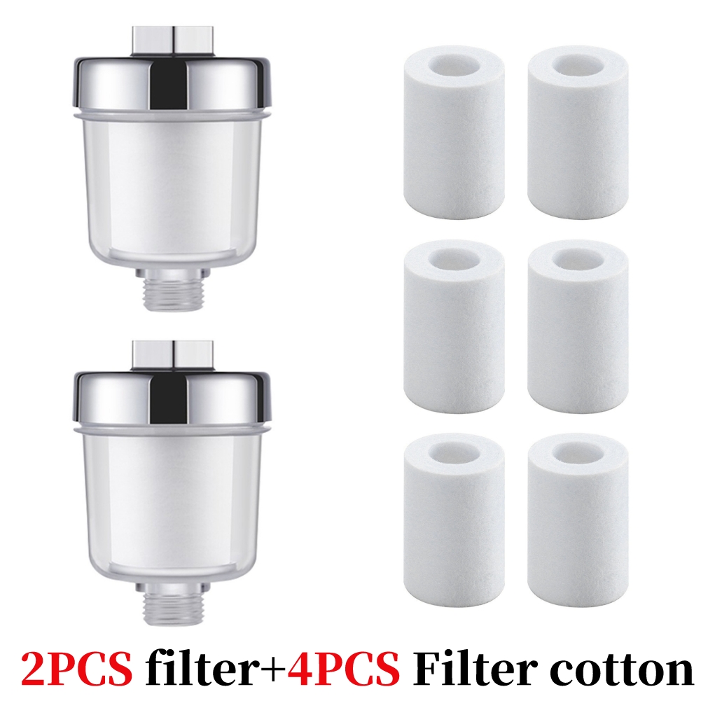 Bath Filter Transparent Bathroom Filtration System Water Outlet Purifier Kits Universal Faucet Filter For Kitchen Bathroom: light yellow
