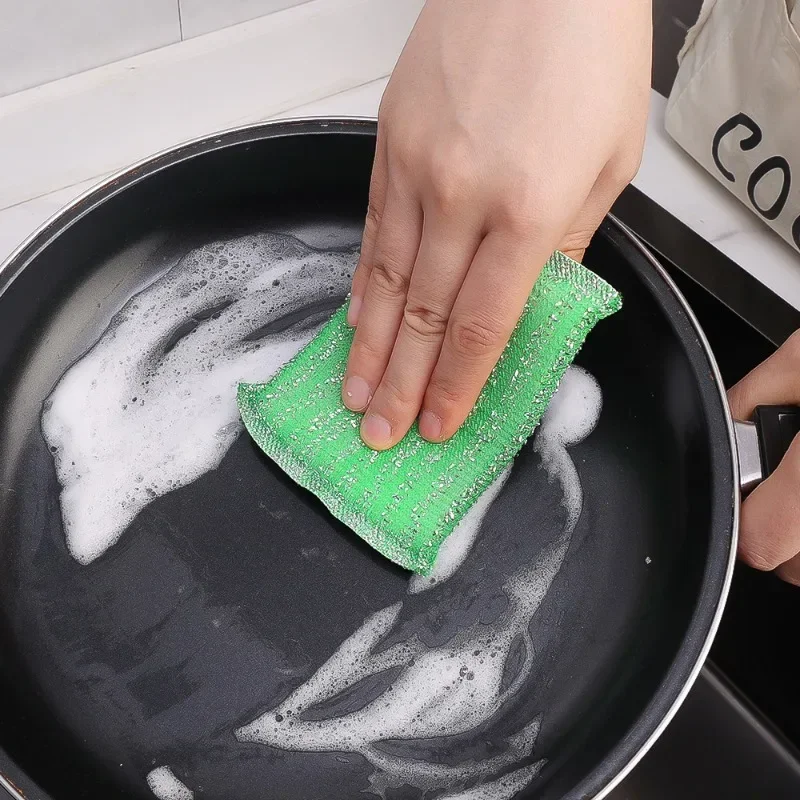 40/4 Stuks Keuken Spons Veeg Verdikte Herbruikbare Dubbele Side Rag Afwassen Pannen Schuursponsje Huishoudelijke Schoonmaakmiddelen Gadgets