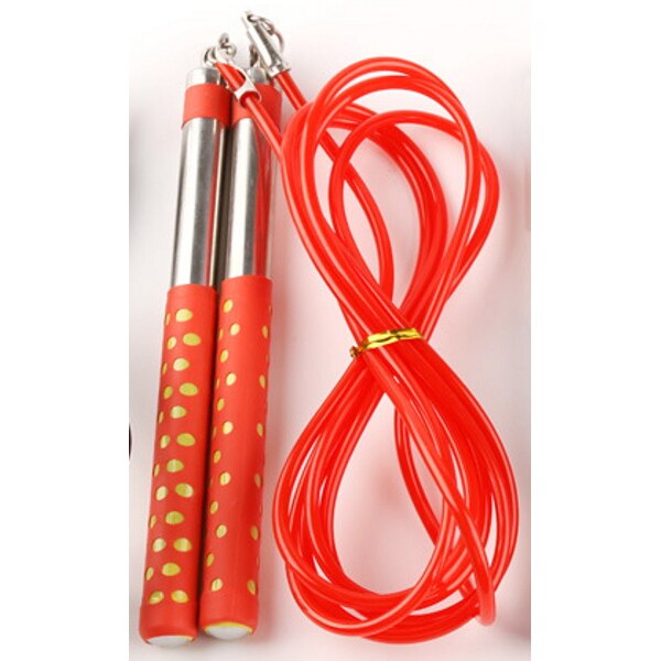 PU material rope Fitness Speed Rope Unisex Profession Jump Rope Crossrope Skipping Rope Homegym Adjustable Freestyle Skip Rope: redred