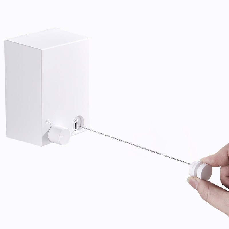 Retractable Laundry Clothesline Clothes Hanger Wall Hanging Stretch Washing Clothes Line Shrinking Balcony Invisible Line
