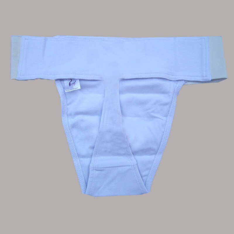 Mens Cotton Dance Belts for Ballet Exercise Gymnastics aerobics pants protective underwear: white / Lwaist74cm)
