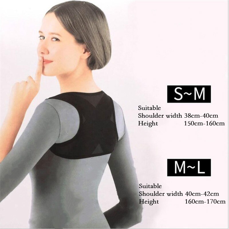 Correcteur De Posture Avec Bretelles Pour Adultes - Taille S à XXL - Noir - Neuf - Pour Le Dos Et Les épaules