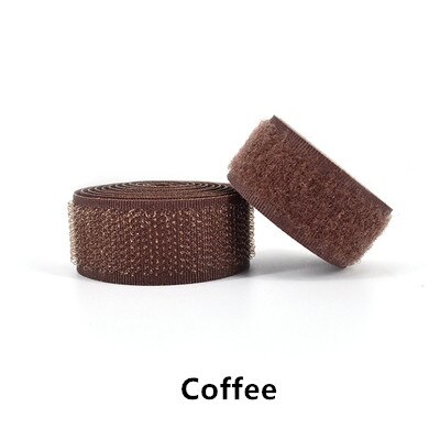 Tela adhesiva para pegar ropa, hebilla autoadhesiva, cinta autoadhesiva para costura y fijación: coffee