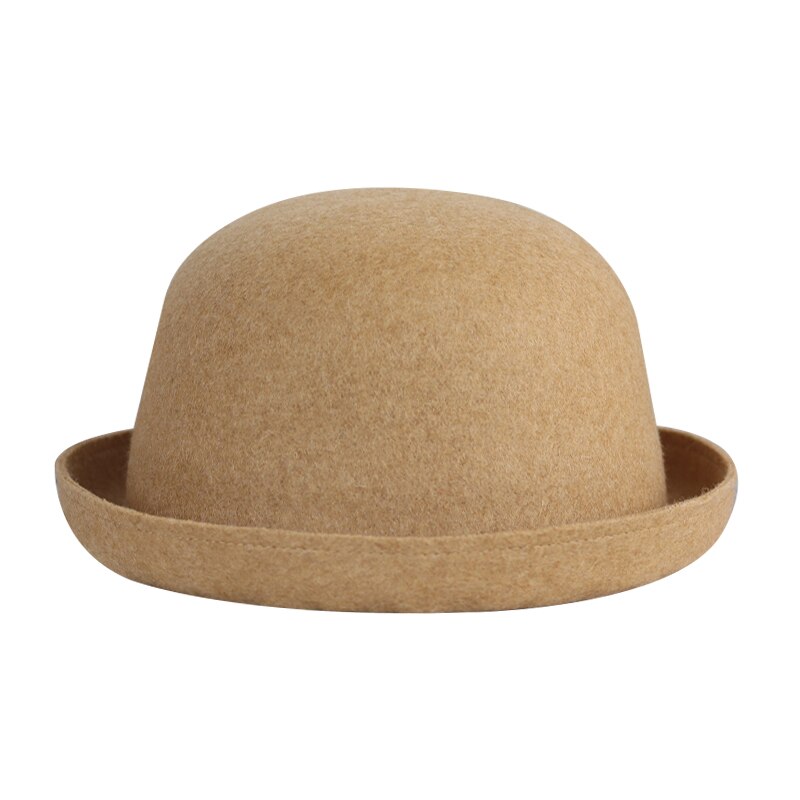 Chapeau rond polyvalent pour femme, chapeau à bord court, à la , pour l'extérieur, printemps et automne: Camel