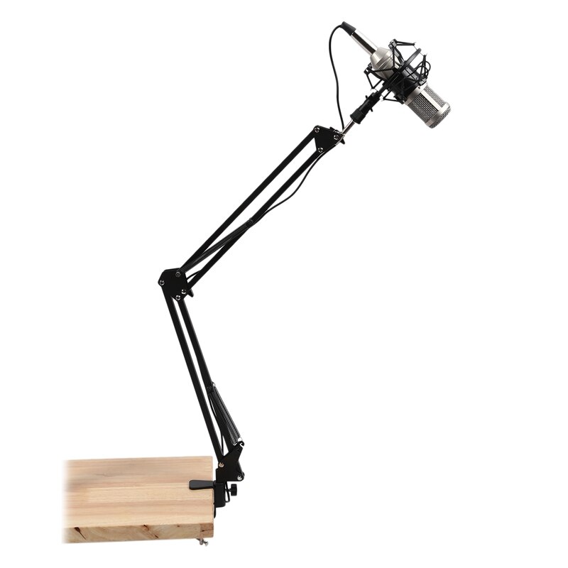 Pro Desktop Microphone Suspension Scissor Arm Microphone Stand Table Mounting Clamp microphone stand neewer mic stand