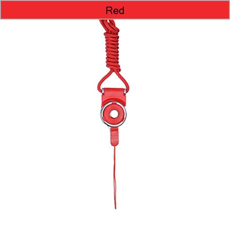 Multi-function Mobile Phone Straps Rope for Samsung Galaxy S9 S8 Plus note 8 9 Lanyard Neck Strap Phone wrist strap Decoration: red