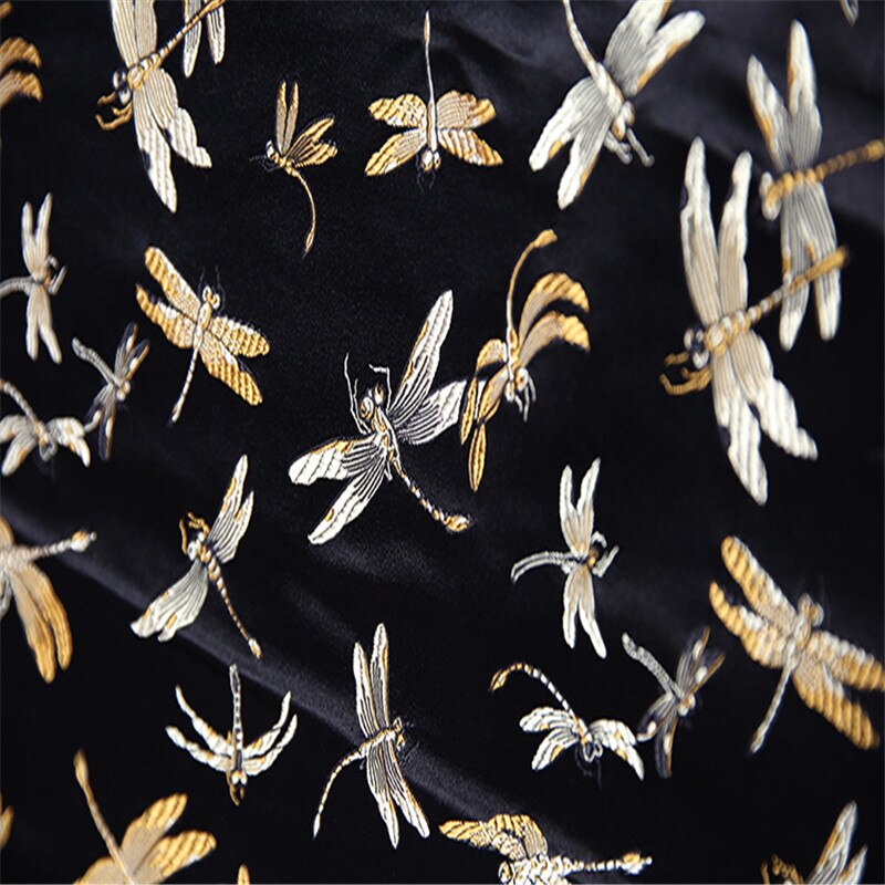 Silke jacquard brokade stof smukke designs populære mønstre silke stoffer til at gøre vidunderlige kjoler kvinder: 2