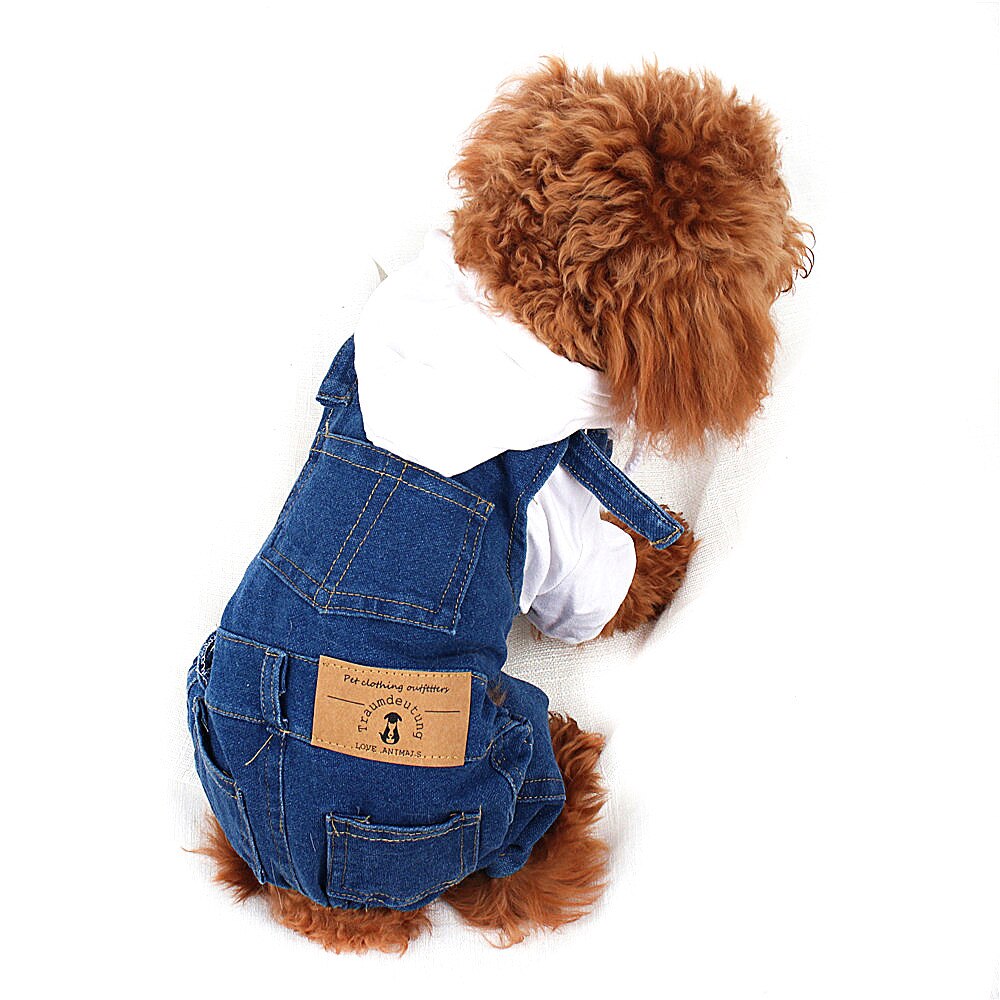 Small Cats Clothes Jeans Costume Kitten Clothes outfit For Pet Clothes Dogs Cat Clothing katten kleding chien vetement