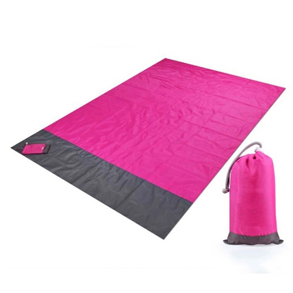 Waterproof Beach Mat Outdoors Portable Lightweight Foldable Picnic Blanket Camping Ground Mat TentsCamping Mattress: Red / 210x200cm