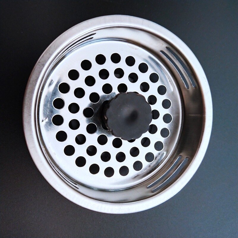 Filtre d'évier d'acier inoxydable de 3pcsPortable, filtre fermé de cuisine, drain de plancher anti-colmatage
