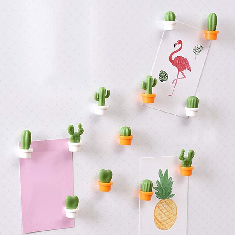 12 Stuks Leuke Cactus Koelkast Magneten, Decoratieve Koelkast Magneet Locker Magneet, Droge Wissen Boord Magneet, perfect Koelkast Magneten Voor