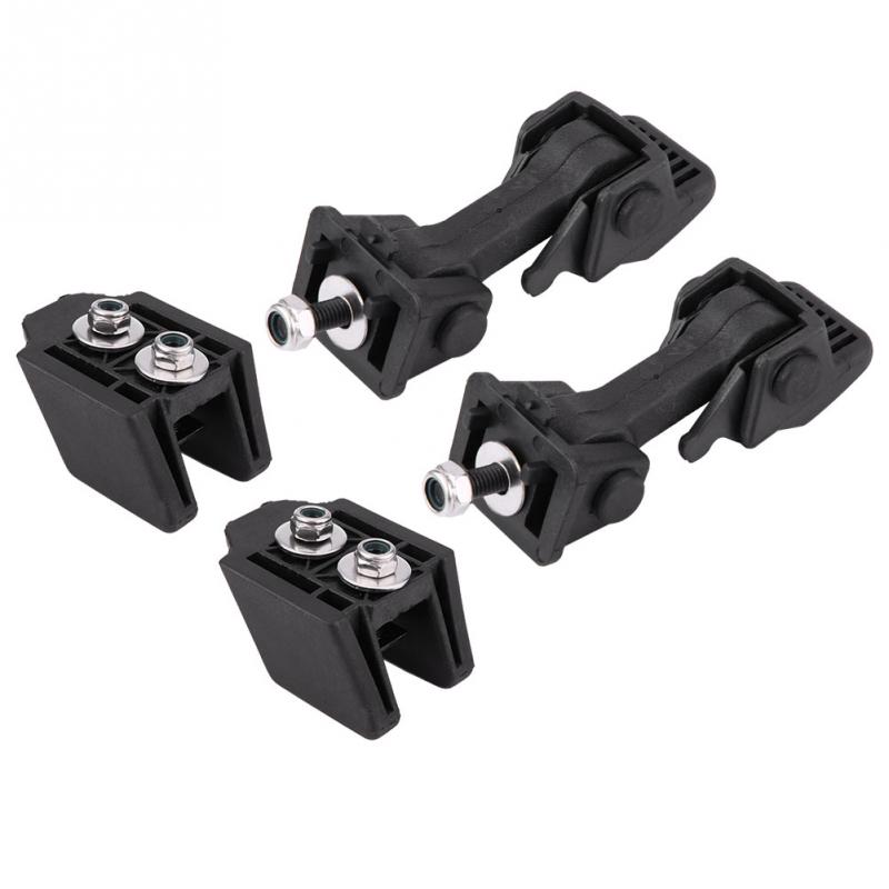 4Pcs Front Hood Latch Safety Catch Bracket Hood Lock Bracket Latches Buckle Holder for Jeep Wrangler TJ 1997-2006