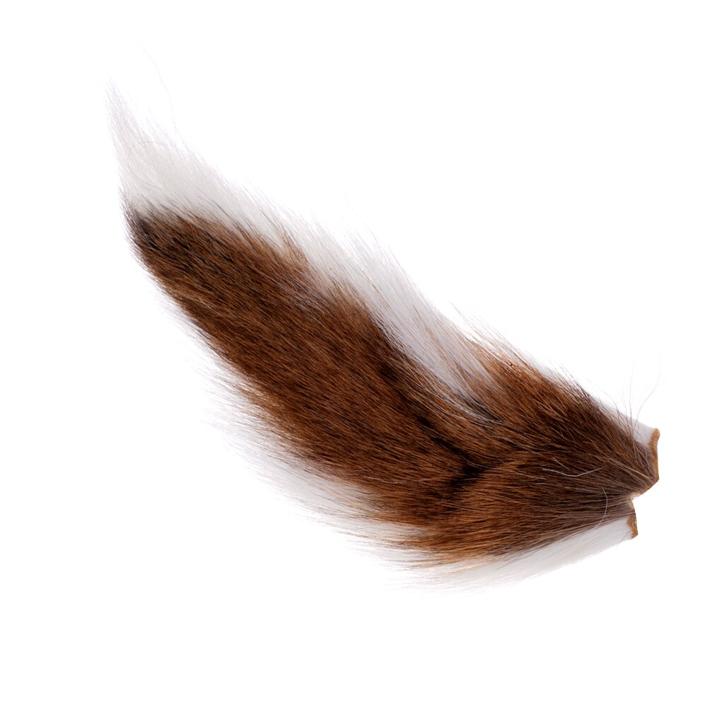 Cola de ciervo grande Northern Bucktail, atado de moscas, pelo largo Premium,