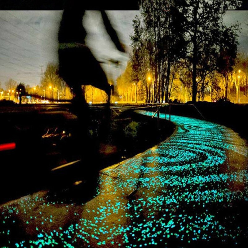 100 sztuk świecące kamienie wystrój ogrodu świecące w ciemności świecące kamienie na chodniki akwarium z roślinami ryby ozdoba robić akwarium blask kamienie