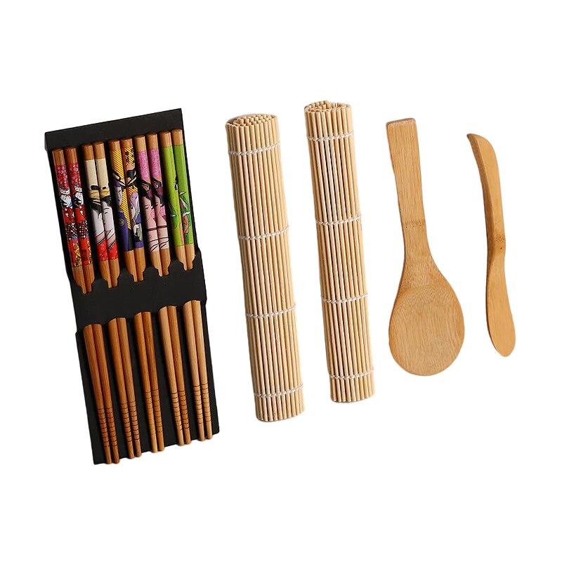 Juego de rodillos de Bazooka para hacer Sushi, utensilios de cocina para enrollar carne y verduras, utensilio de cocina, accesorios: Carbonization set-1