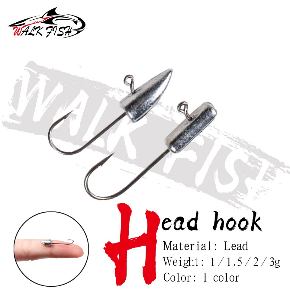 Gå fisk 10 st/lot 1g 1.5g 2g 3g mini jigg huvud krok exponerad fiske krok hulling krok öring mjuk drag jigg fiske krok