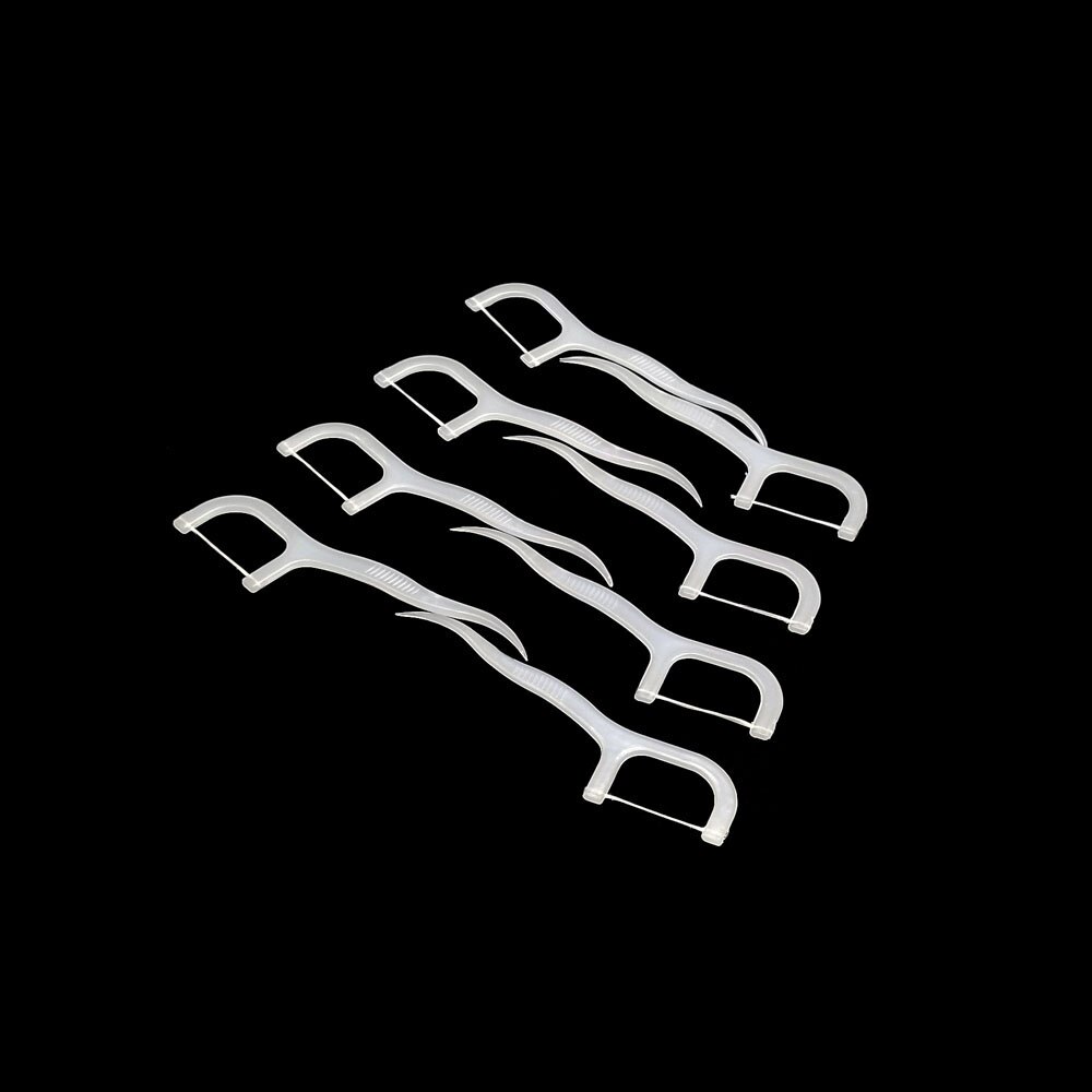 100Pcs Interdentale Tandzijde Borstel Tand Stok Tandenstoker Dental Floss Voor Oral Care Beauty Tools