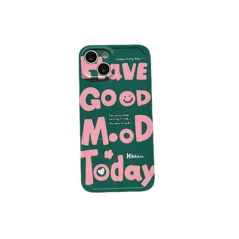 Funda de teléfono con letras en inglés para IPhone, carcasa a prueba de golpes, estilo Simple, Rosa, Verde, 14, 12, 13, 11 Pro, Pro Max Plus, X, XR, Xsmax: Mezclilla