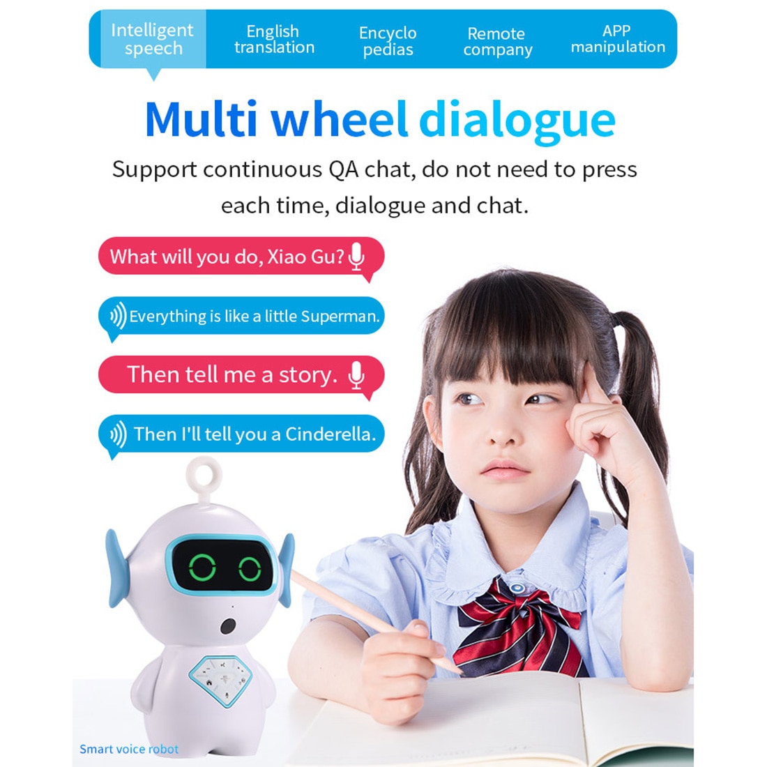 Children Interactive Voice Recognition Robot Intel... – Vicedeal