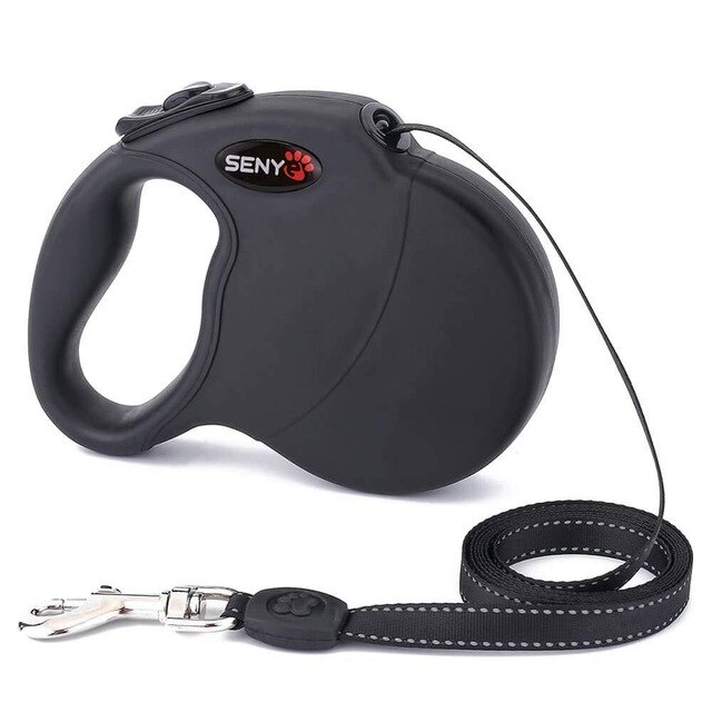 Intrekbare Duurzaam Pet Hondenriemen 5M Ondersteunt Grote Honden Tot £ 100 Best Pet Training Wandelen Nylon Leash huisdier Producten: black