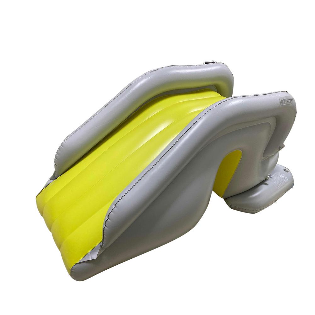 Automatyczny basen inflacyjny z markizą letni basen dla dzieci zjeżdżalnia wodna zagęszczony basen cień na aktywność na świeżym powietrzu: C