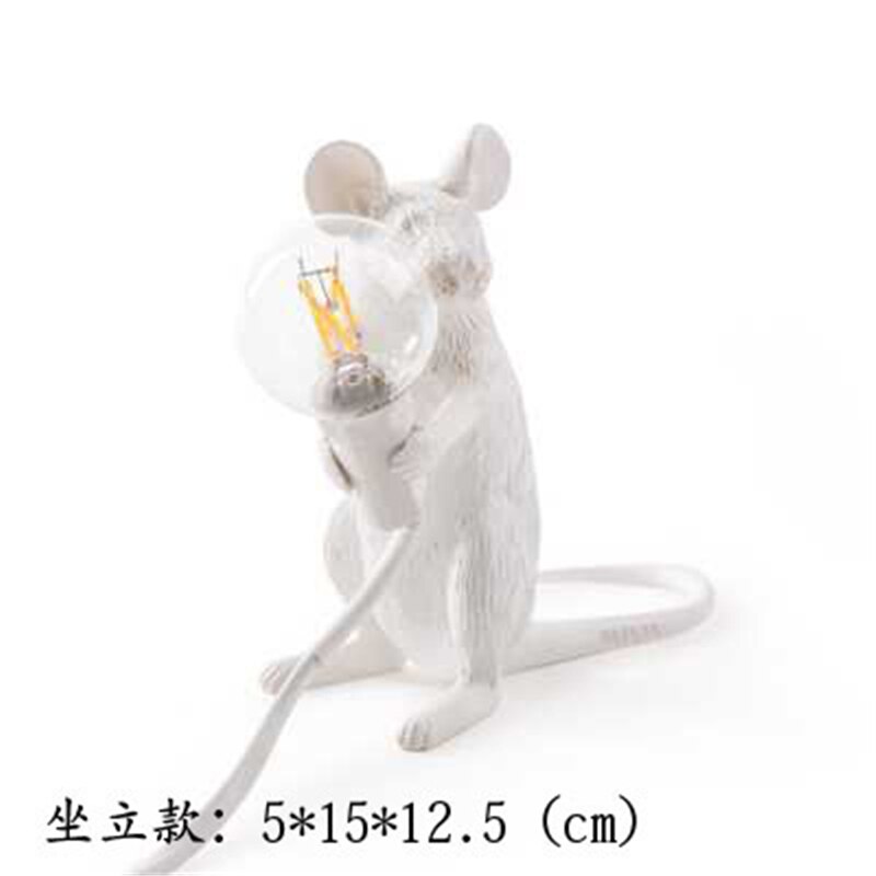 Nordic Italiaanse Hars Rat Tafellamp Slaapkamer Nachtkastje Muis Lamp Bruiloft Deco Tafel Licht Kids Anima LsItalian Lampen Tafel: B