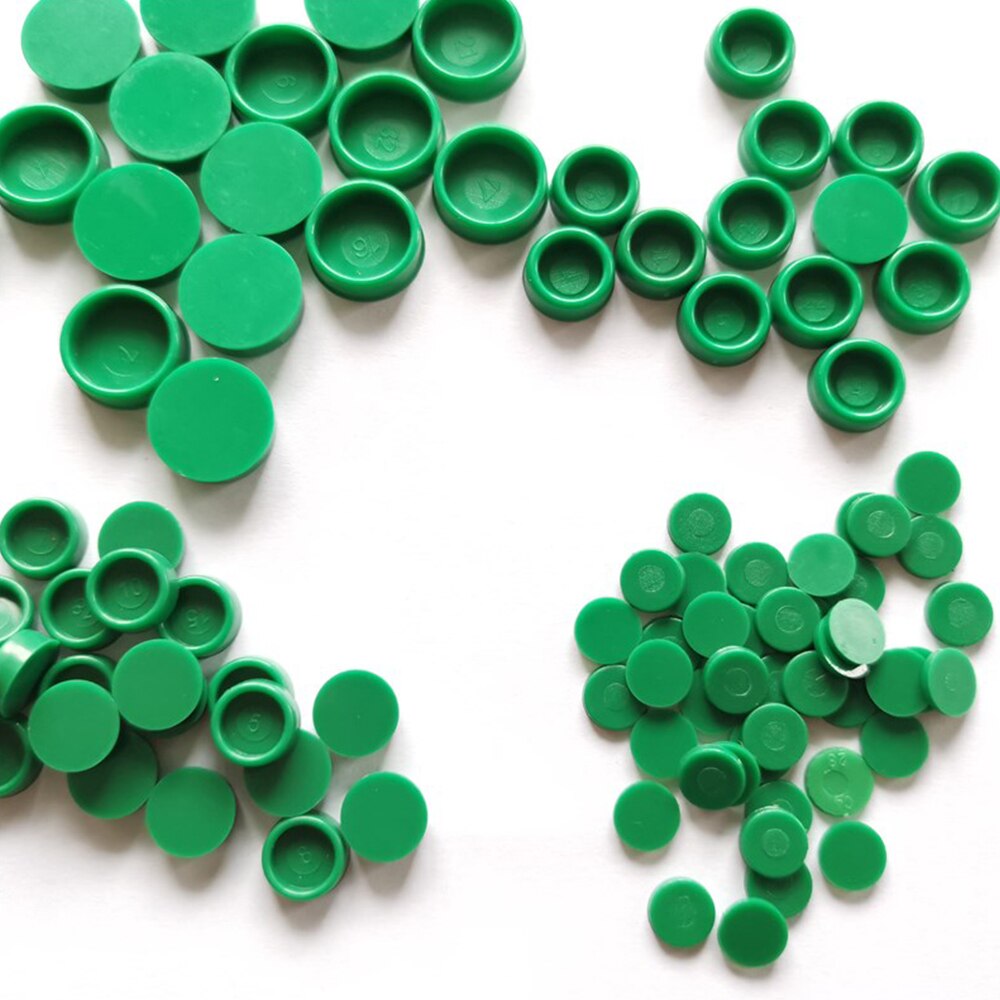 100pcs/lot Linear Motion Rail Guide Dust Cover C4 C5 C6 C8 Plastic Green Caps Protector HGR15 HGR20 HGR25 HGR30 HGR35