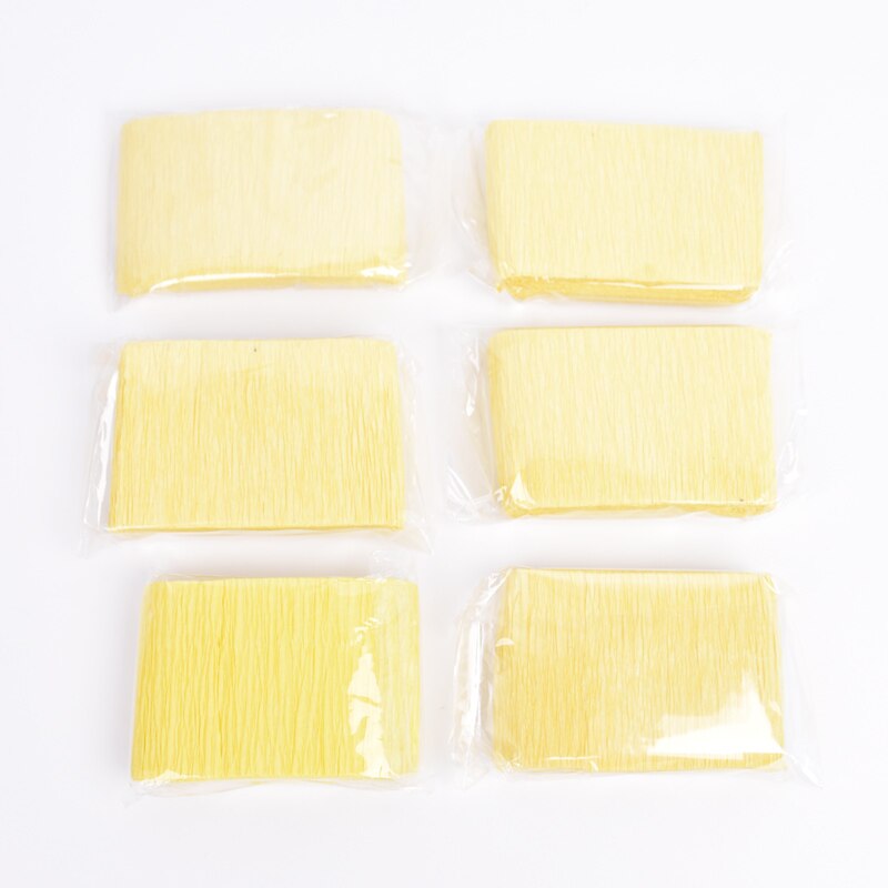 6pcs/lot Macaron Pastel Crepe Paper Streamers Rainbow Unicorn Birthday Party Decoration for Baby Shower Backdrop 5cm*2.5m: Yellow