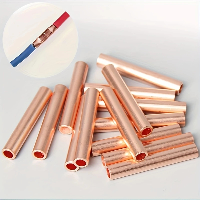 100Pcs Copper Ring Terminal Wire Crimp Connector Bare Cable Battery Terminals Soldered Connectors: Default Title